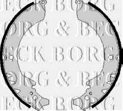 BORG & BECK bbs6109 -  Комплект тормозных колодок